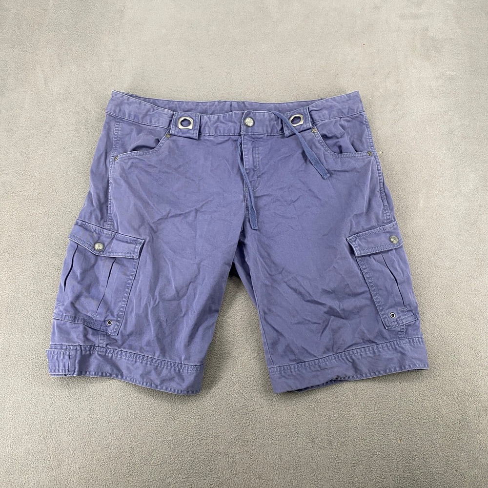 Athleta Purple Cargo Shorts Organic Cotton Blend Size 16 Style 819767